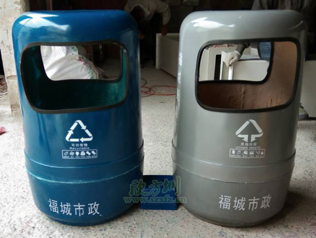深圳龍華福城街道玻璃鋼分類(lèi)垃圾桶廠(chǎng)家生產(chǎn)圖